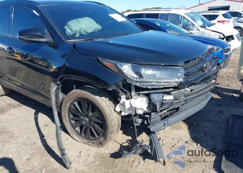 2019 Toyota Highlander Se from USA, damaged, VIN 5TDJZRFH8KS975969